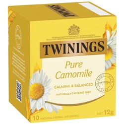 TWININGS PURE CAMOMILE TEA PACK OF 10