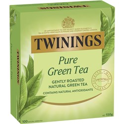 TWININGS PURE GREEN TEA BAGS BOX OF 100