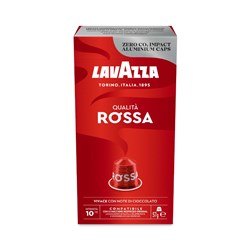 LAVAZZA NESPRESSO COMPATIBLE COFFEE CAPSULES QUALIT  ROSSA BOX OF 10