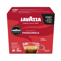 LAVAZZA A MODO MIO COFFEE CAPSULES PASSIONALE BOX OF 16