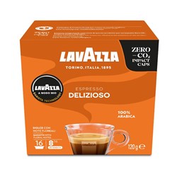 LAVAZZA A MODO MIO COFFEE CAPSULES ESPRESSO DELIZIOSO BOX OF 16