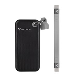 VERBATIM POCKET STORAGE DEVICE USB 3.2 GEN 2 1TB BLACK/GREY