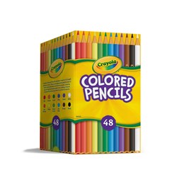 CRAYOLA COLOURED PENCILS SHARE PACK FULL SIZE ASSORTED PACK OF 48