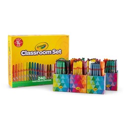 CRAYOLA TWISTABLE CRAYONS CLASSROOM SET WITH CADDIES ASSORTED PACK OF 240