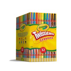 CRAYOLA TWISTABLE CRAYONS SHARE PACK ASSORTED PACK OF 32