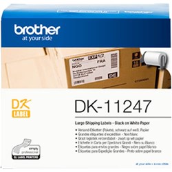 BROTHER DK-11247 SHIPPING LABELS 103 X 164MM 180 LABELS WHITE