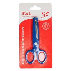 STAT SAFETY SCISSORS 133MM BLUE