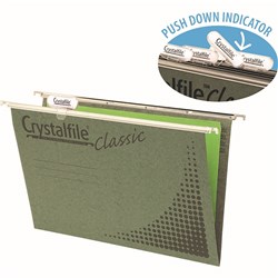 CRYSTALFILE SUSPENSION FILES ENVIRO CLASSIC A4 COMPLETE PACK OF 20