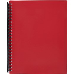 MARBIG DISPLAY BOOK A4 REFILLABLE 40 POCKET RED