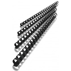 REXEL PLASTIC BINDING COMB 12.5MM 21 LOOP 90 SHEETS CAPACITY BLACK PACK OF 100