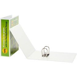 MARBIG ENVIRO CLEARVIEW INSERT LEVER ARCH BINDER A4 75MM WHITE
