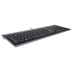 KENSINGTON SLIM TYPE WIRED USB KEYBOARD WITH QUIET KEYS BLACK
