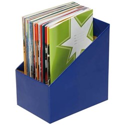MARBIG BOOK BOXES LARGE 170W X 250D X 270MMH BLUE PACK OF 5