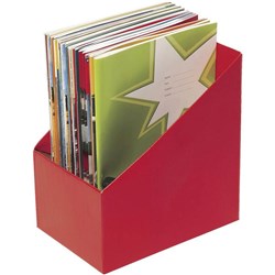 MARBIG BOOK BOXES LARGE 170W X 250D X 270MMH RED PACK OF 5