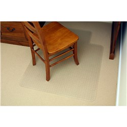 MARBIG ECONOMY CHAIR MAT NOTCHED BASED FOR LOW PILE CARPET 90 X 120CM CLEAR
