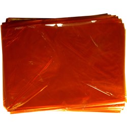 RAINBOW CELLOPHANE 750MM X 1M ORANGE PACK OF 25