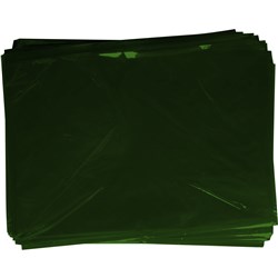 RAINBOW CELLOPHANE 750MM X 1M DARK GREEN PACK OF 25