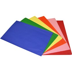 RAINBOW TISSUE PAPER FOOLSCAP 17GSM ACID FREE ASSORTED PACK OF 120