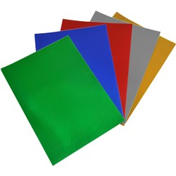 RAINBOW FOIL BOARD 510 X 640MM 270GSM ASSORTED PACK OF 20