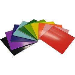 RAINBOW SQUARE CARD 203 X 203MM 300GSM ASSORTED 100 SHEETS