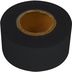 RAINBOW STRIPPING ROLL RIBBED 50MM X 30M BLACK