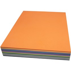RAINBOW COVER PAPER 380X510MM 125GSM ASSORTED 500 SHEETS