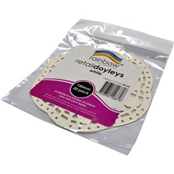 RAINBOW RETAIL DOYLEYS 140MM WHITE 20 SHEETS PACK OF 20
