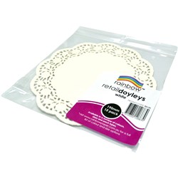 RAINBOW RETAIL DOYLEYS 190MM WHITE 15 SHEETS PACK OF 15