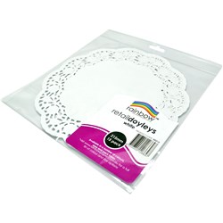 RAINBOW RETAIL DOYLEYS 215MM WHITE 15 SHEETS PACK OF 15
