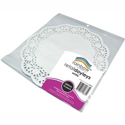 RAINBOW RETAIL DOYLEYS 240MM WHITE 10 SHEETS PACK OF 10