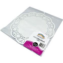 RAINBOW RETAIL DOYLEYS 265MM WHITE 10 SHEETS PACK OF 10