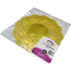 RAINBOW RETAIL DOYLEYS 265MM 10 SHEETS GOLD PACK OF 12