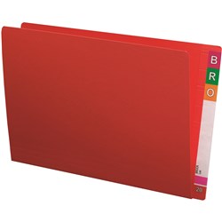 AVERY LATERAL SHELF FILES FOOLSCAP EXTRA HEAVY WEIGHT RED BOX OF 100