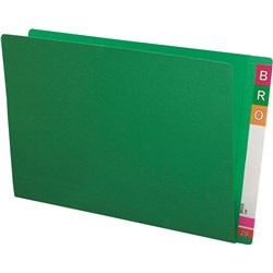 AVERY LATERAL SHELF FILES FOOLSCAP EXTRA HEAVY WEIGHT GREEN BOX OF 100