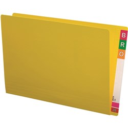AVERY LATERAL SHELF FILES FOOLSCAP EXTRA HEAVY WEIGHT YELLOW BOX OF 100