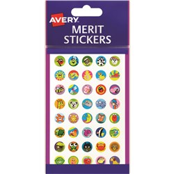AVERY MERIT STICKERS MINI ASSORTMENT ROUND 13MM ASSORTED COLOURS PACK OF 800