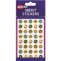 AVERY MERIT STICKERS MINI BRIGHTS ROUND 14MM ASSORTED COLOURS PACK OF 800