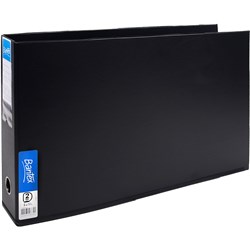 BANTEX BINDER A3 2D RING 65MM LANDSCAPE BLACK BLACK