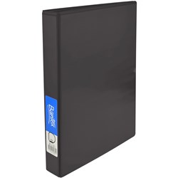 BANTEX INSERT BINDER STANDARD A4 4D RING 25MM BLACK
