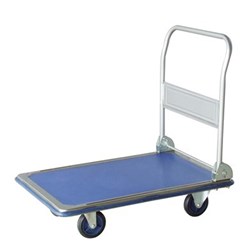 DURUS PLATFORM TROLLEY 300KG SILVER AND BLUE