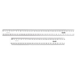 BANTEX PLASTIC RULER 40CM CLEAR