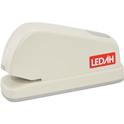 LEDAH ELECTRIC STAPLER 26/6 OR 24/6 STAPLES 20 SHEET CAPACITY CREAM