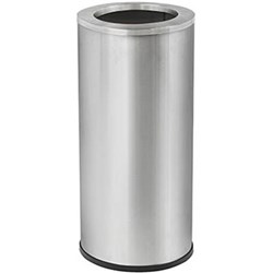 COMPASS ROUND TIDY BIN OPEN TOP 45 LITRES STAINLESS STEEL