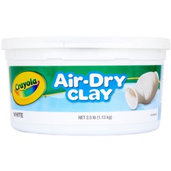 CRAYOLA AIR DRY CLAY 1.13KG WHITE