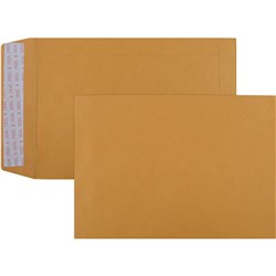 CUMBERLAND PLAIN ENVELOPE POCKET C5 162 X 229MM STRIP SEAL GOLD BOX OF 500