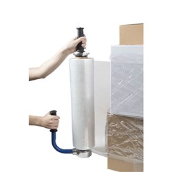 MARBIG PROFESSIONAL PALLET SHRINK WRAP DISPENSER BLUE AND BLACK