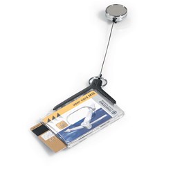 DURABLE DELUXE PRO DUO CARD HOLDER WITH REEL