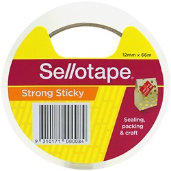 SELLOTAPE STICKY TAPE 12MMX66M CLEAR