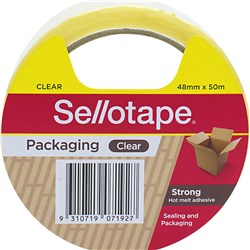 SELLOTAPE PACKAGING TAPE 48MM X 50M HOT-MELT ADHESIVE CLEAR