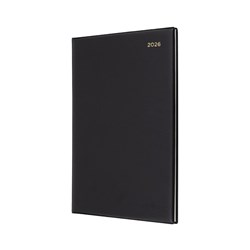 COLLINS BELMONT DESK DIARY A4 2 DAYS TO PAGE BLACK